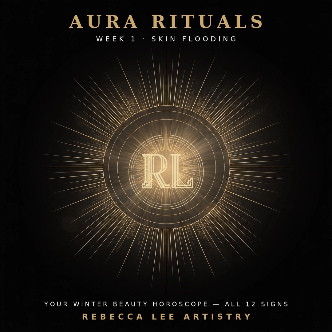 Aura Rituals — Week 1, Skin Flooding — gold aura on onyx black, Rebecca Lee Artistry