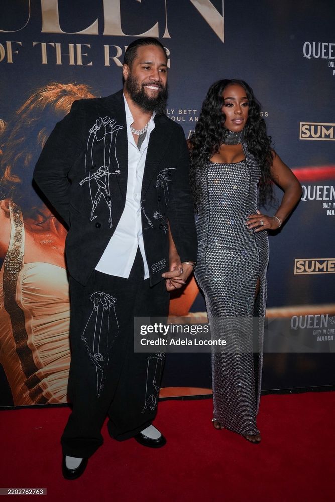 Trinity Fatu & Jonathan Fatu Premier For Queen Of The Ring Nyc, makeup by Rebecca Lee Artistry — from rebeccaleeartistry.com
