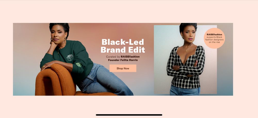 Felita Harris Raisefashion Executive Director - Shopbop Cover Website 2025, makeup by Rebecca Lee Artistry — from rebeccaleeartistry.com