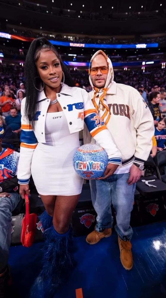 Remy Ma & Fat Joe Knicks Game, makeup by Rebecca Lee Artistry — from rebeccaleeartistry.com