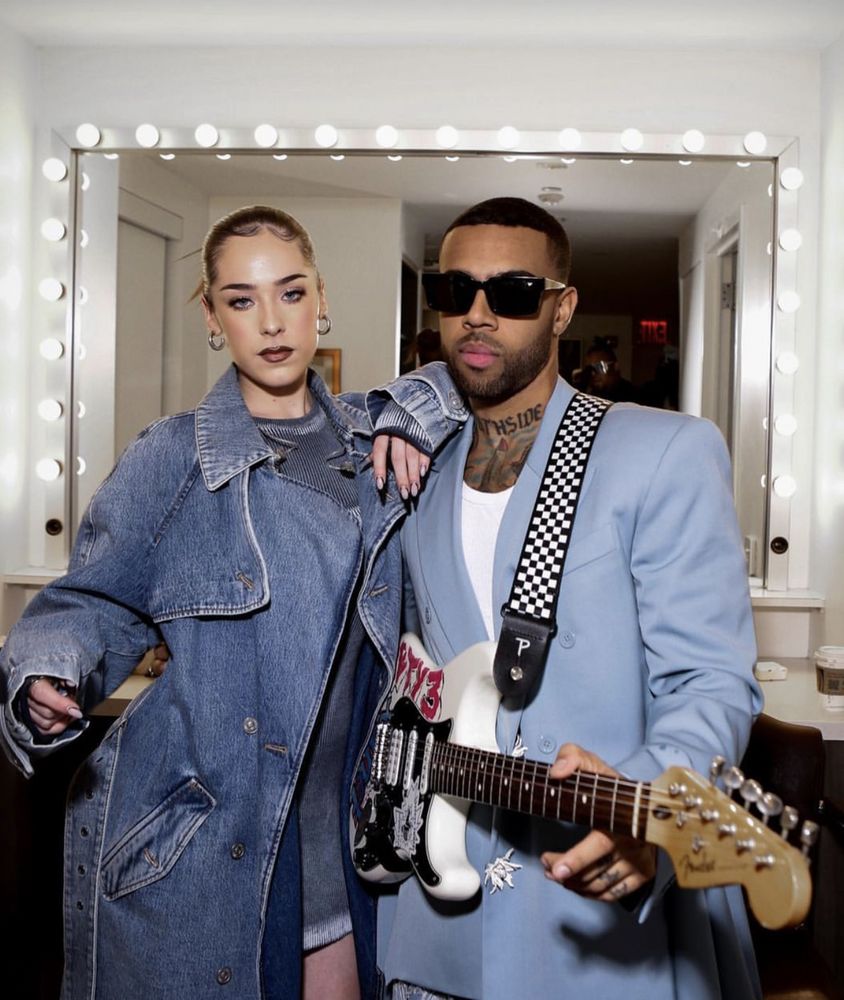 Vic Mensa & Maeta For Stephen Colbert Late Night Show, makeup by Rebecca Lee Artistry — from rebeccaleeartistry.com