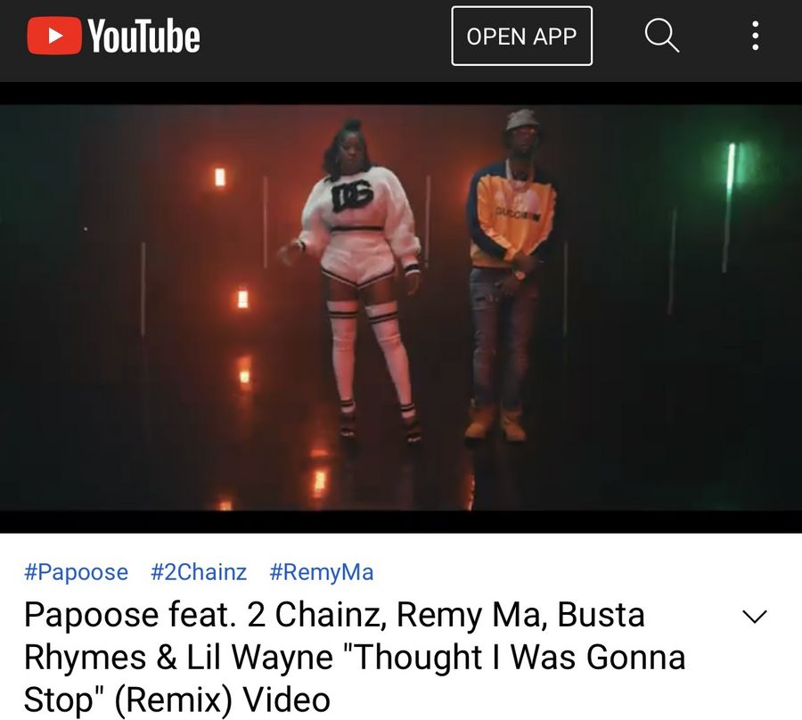 PAPOOSE “THOUGHT I WAS GONNA STOP” (REMIX) ViDEO Feat. Remy Ma, 2 chainz, Busta Rhymes & Lil Wayne — featured work thumbnail from rebeccaleeartistry.com